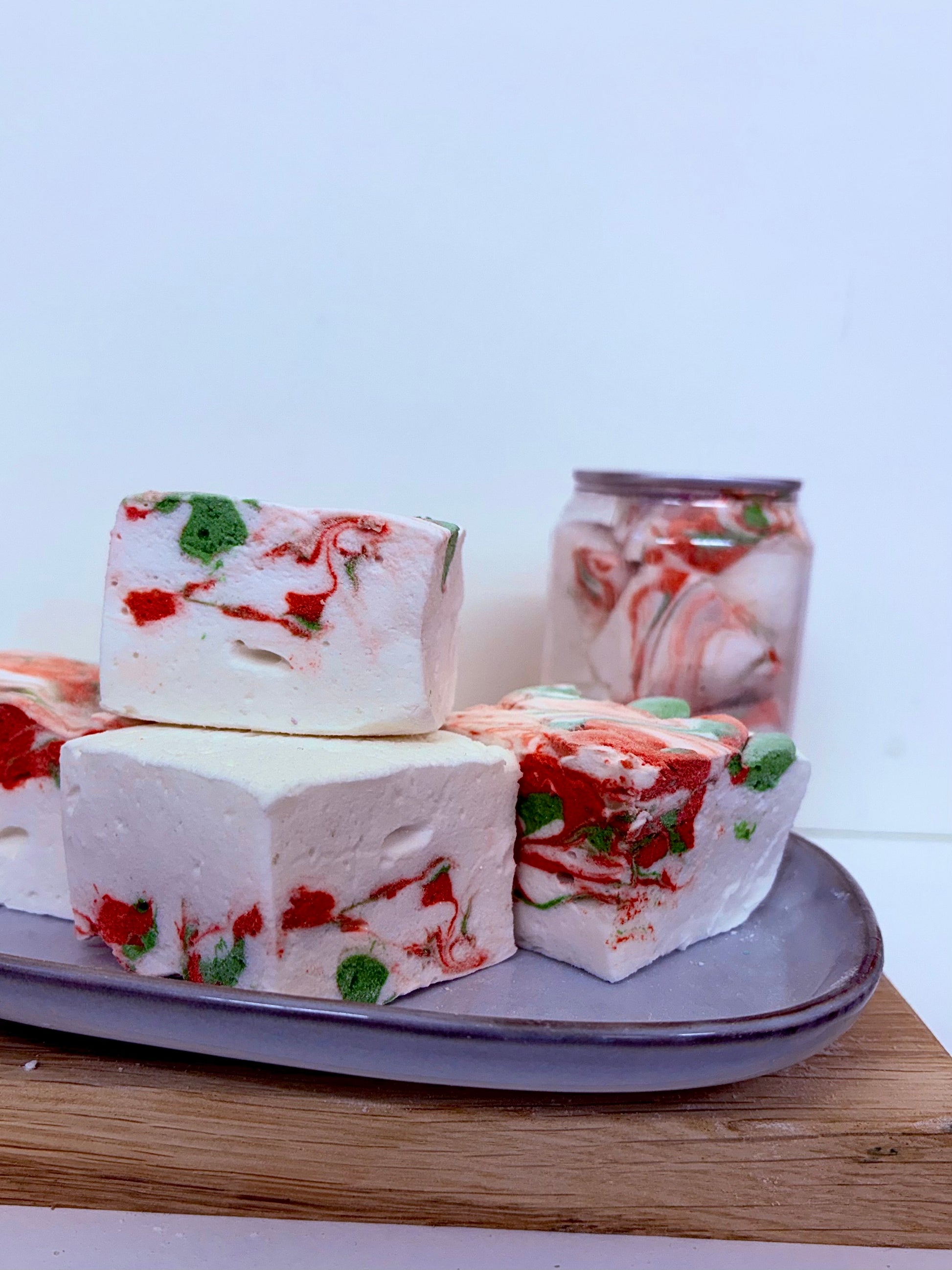 Minty As Gourmet Marshmallows | Candy Cane Christmas Gift Can