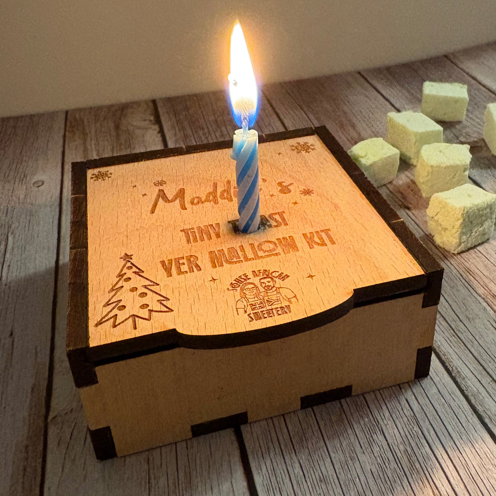 Personalised Tiny Toast Yer Mallow Kit | Mini Christmas Toasting Box