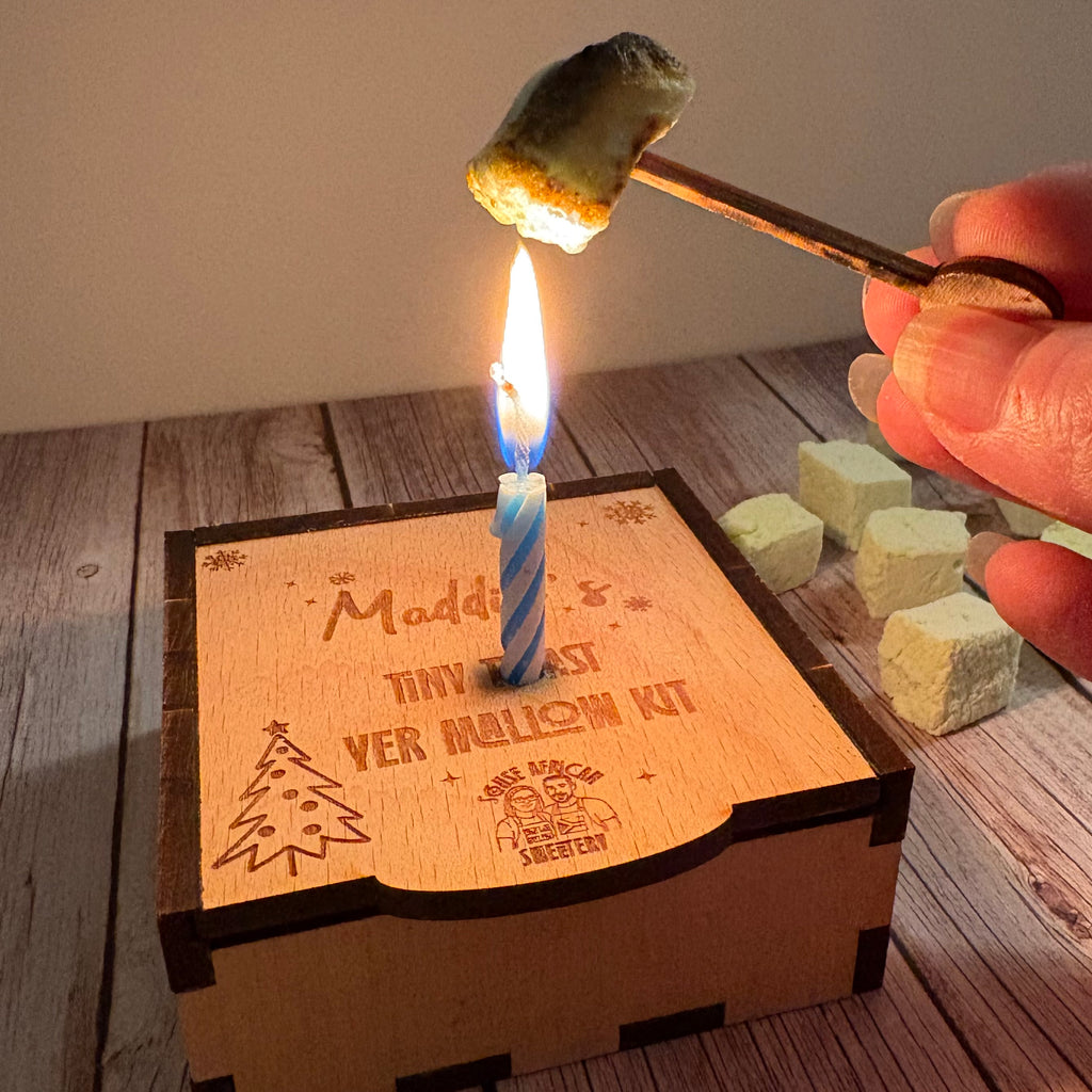 Personalised Tiny Toast Yer Mallow Kit | Mini Christmas Toasting Box