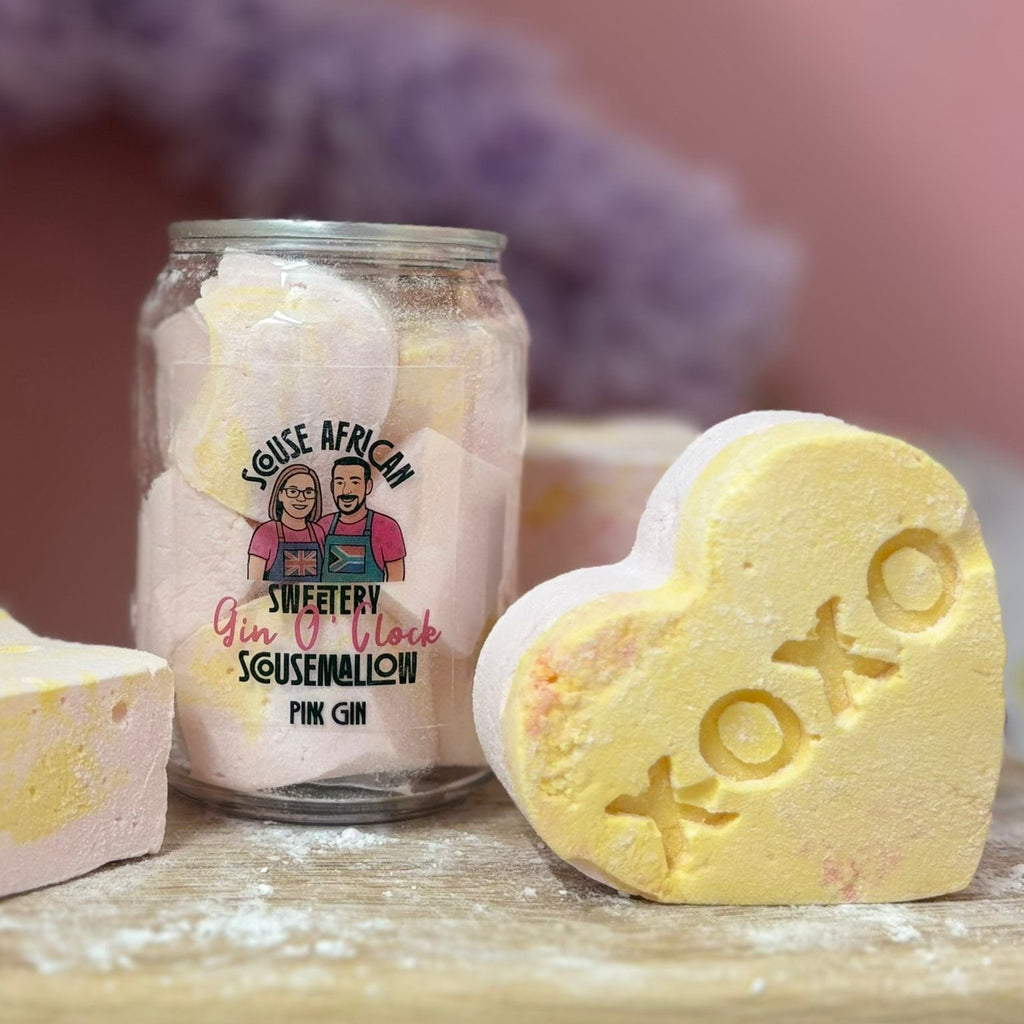 Pink Gin Flavored Gourmet Marshmallow Gift Can | Valentines Gift For Her