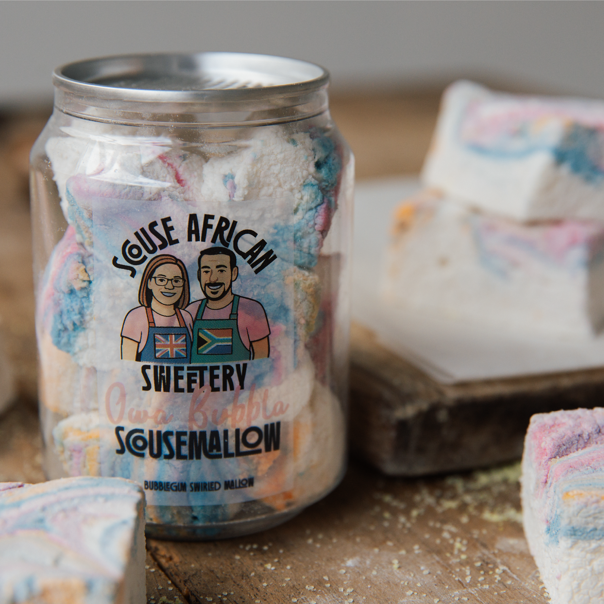 Owa Bubbla Gourmet Marshmallows | Bubblegum Gift Can
