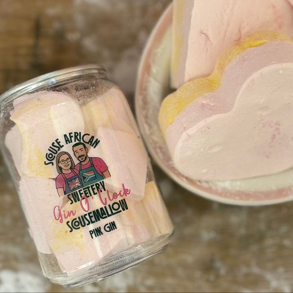 Pink Gin Flavored Gourmet Marshmallow Gift Can | Valentines Gift For Her