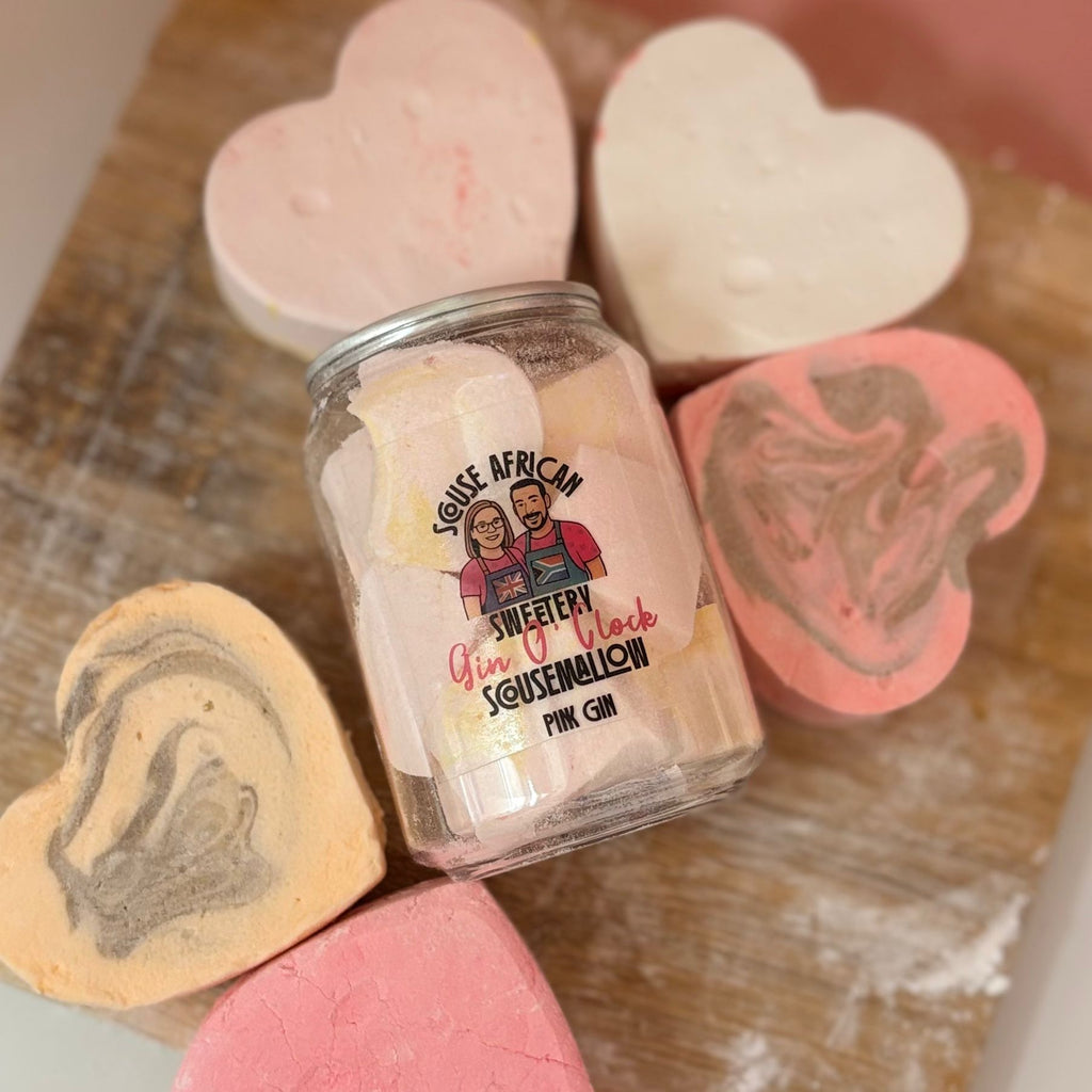 Pink Gin Flavored Gourmet Marshmallow Gift Can | Valentines Gift For Her
